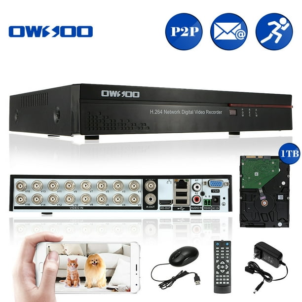 16CH H.264 D1 Surveillance CCTV Security HDMI DVR System 1TB